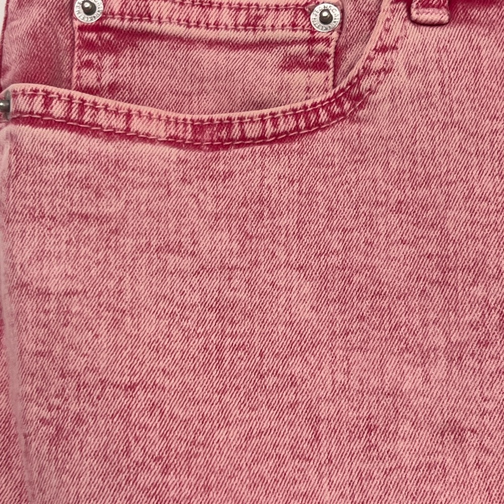 Calvin Klein pink jean mini skirt